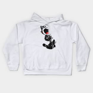 Felix The Cat / Original Faded Style Glitch Design Kids Hoodie